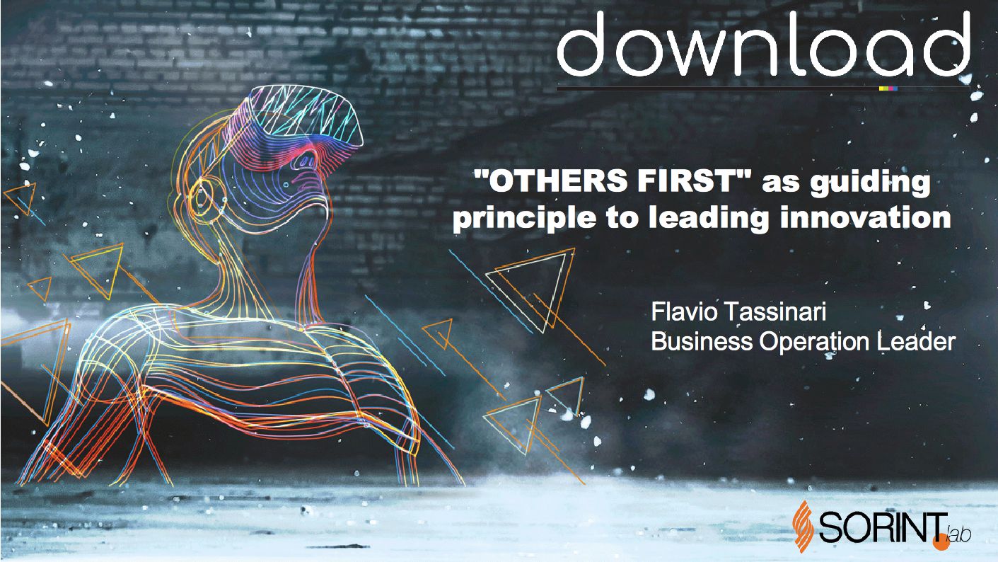 "OTHERS FIRST" as guiding principle to leading innovation